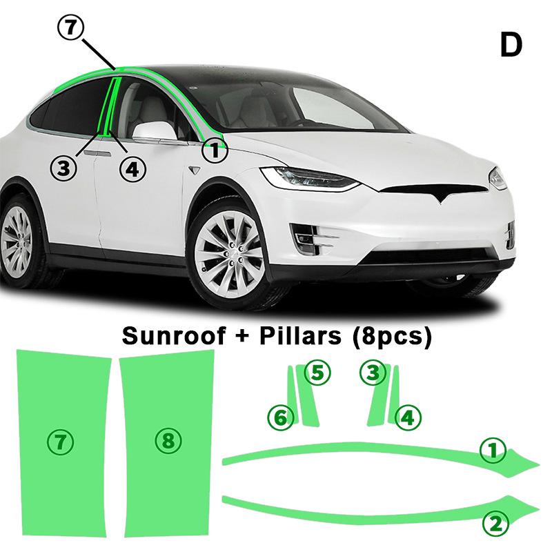Tesla Model X (2016-2021) TPU Invisible Paint Protection Film - Scratch Resistant Film Exclusive