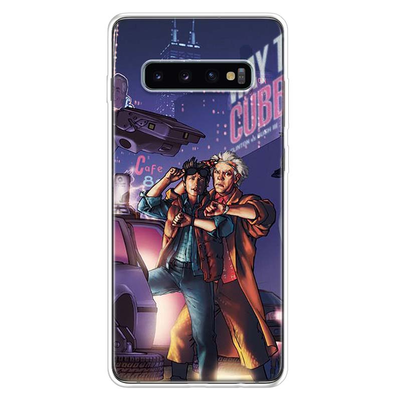 Back to the Future DeLorean Time Machine Phone Case For Samsung Galaxy A52 A51 A50S A32 A22 A12 A02S A72 A71 A31 A70 A30S Note 2