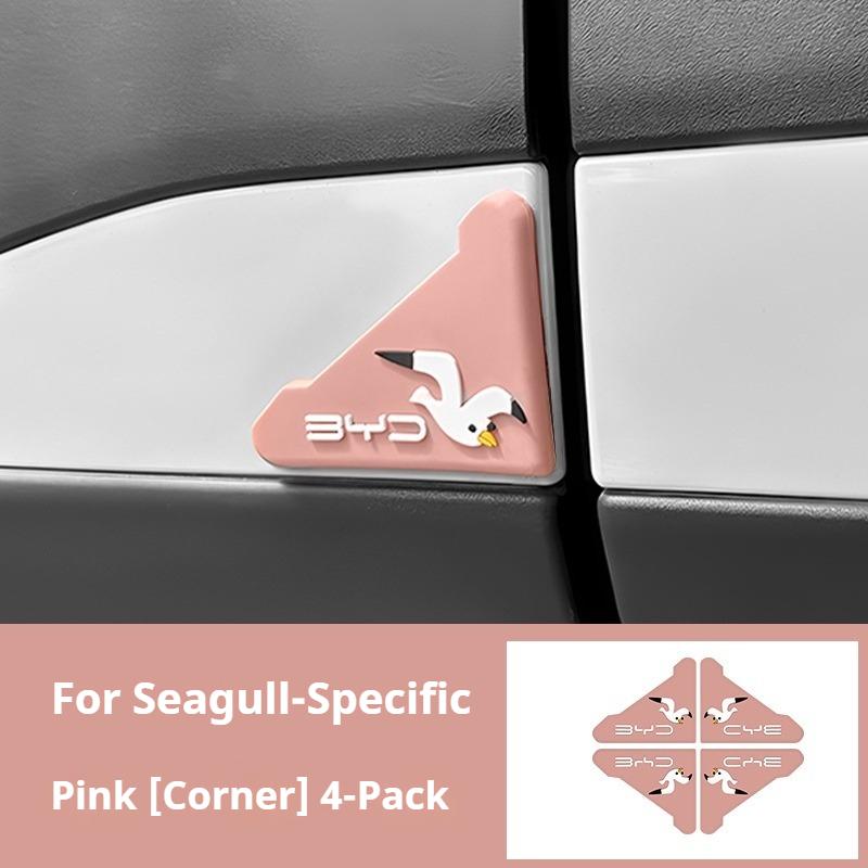 For BYD Seagull Car Door Handle Anti Scratch Sticker Cartoon Bumper Strip PVC Car Handle Stickers Wear-resistant Accessories