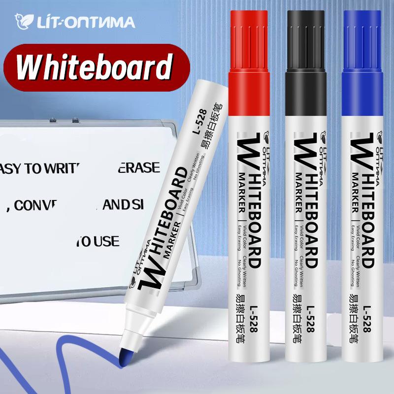 Dry Erase Whiteboard Markers 2.0mm Fine Tip, Low Odor Non-Toxic Washable Pens for Kids Classroom Office, Bulk Erasable Markers Set