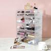 Powder Room Cosmetics Storage Organizer Transparent Acrylic Drawer Series