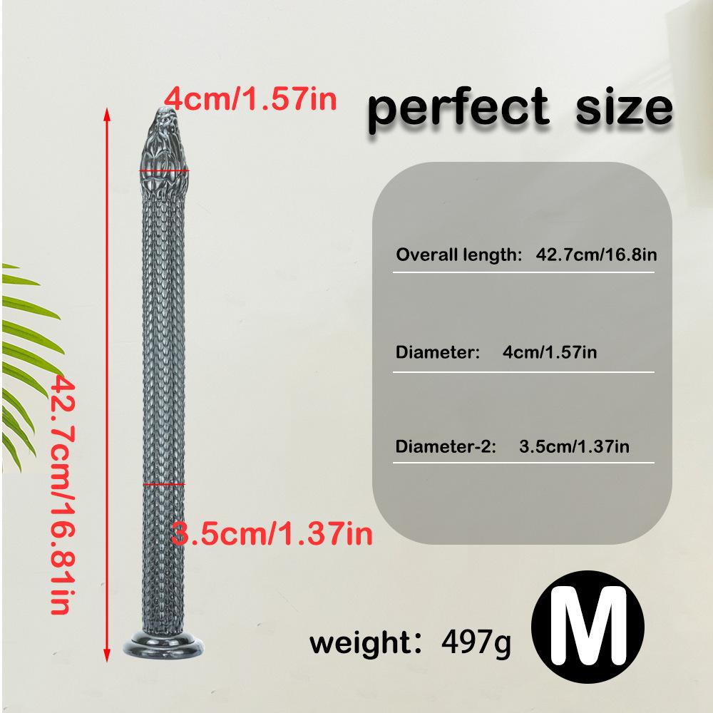 Super Long Anal Dildo, Snake Butt Plugs with Suction Cup, Prostate Massager Sex Toys for Men, Women
