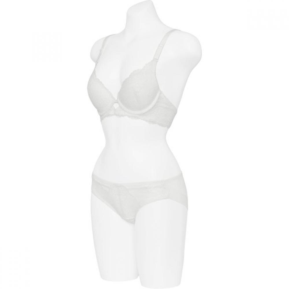 Guess Underwear Pure Lace Backpoint Bra+panty Set Gewbr 314 Bp 314 Wh 