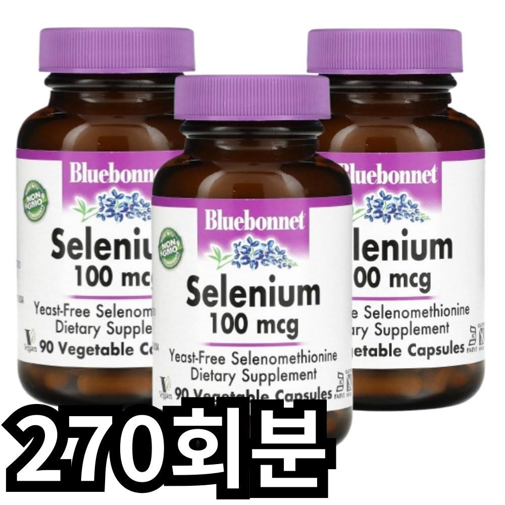Bluebonnet Selenium 100mcg V-Cap Vegan 1 Pcs 270 Servings