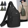 Borsa a tracolla pettorale impermeabile da uomo – Resistente all'usura, di grande capacità, crossbody per escursionismo all'aperto e viaggi