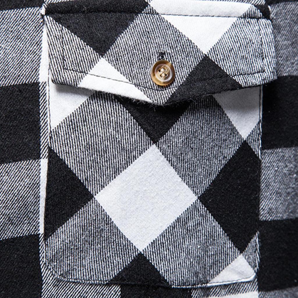 Men's Plaid Shirt With Collar And Pockets Casual And Comfortable Sleeveless Jacket.