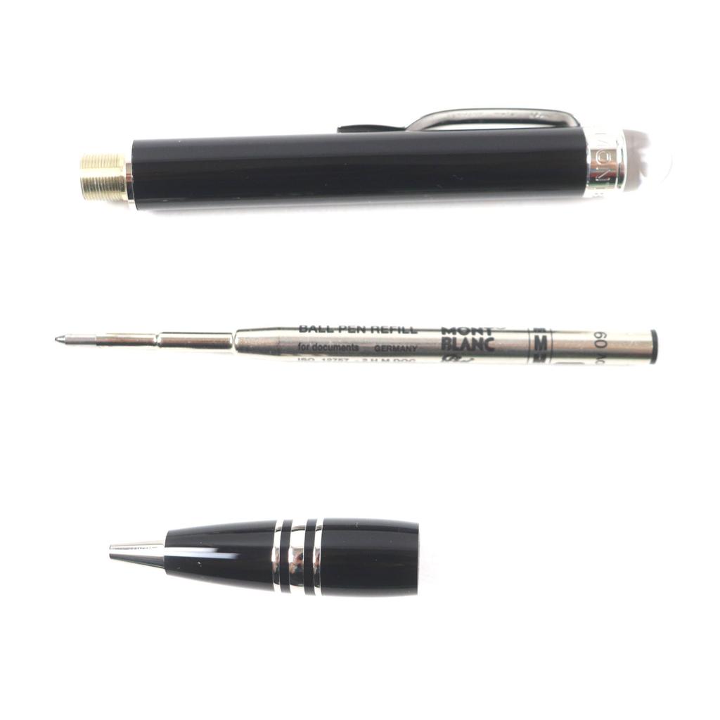 Excellent MONTBLANC Ballpoint pen Starwalker White Star Twist Type Black Silver mens Used