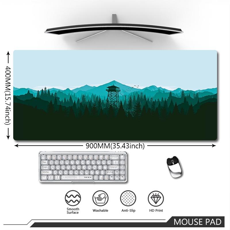 Original Large Mousepad Deep Forest Firewatch Mouse Pad Gaming Keyboard Mouse Mat Speed Waterproof Notebook Office Carpet Mats