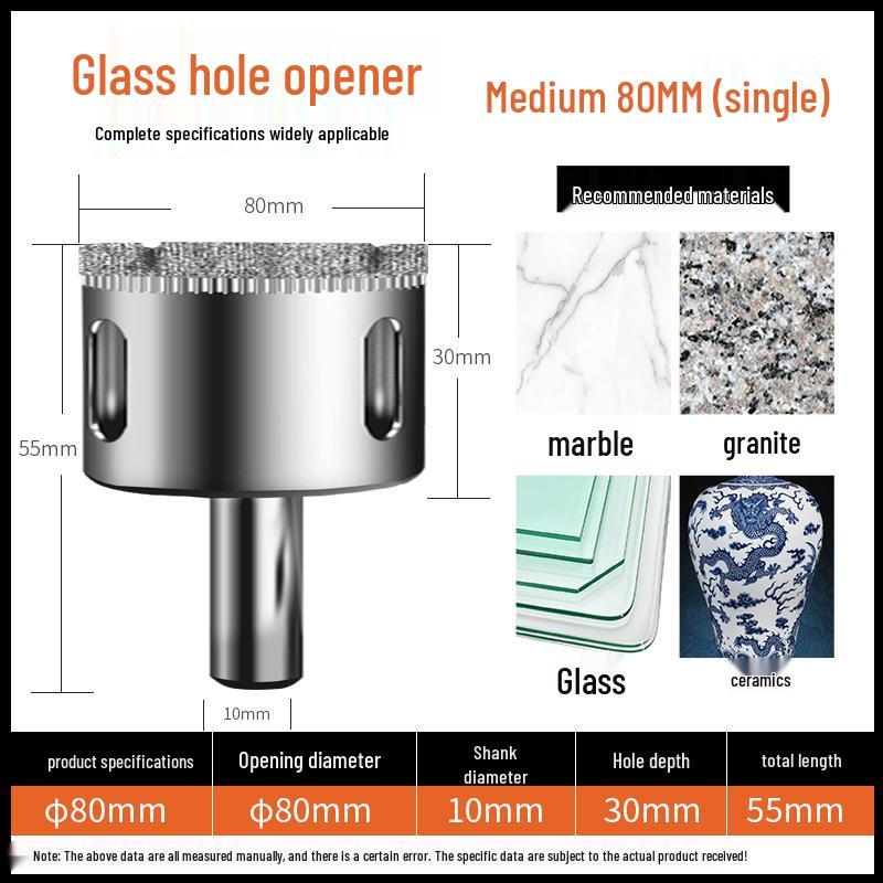 6mm Multifunctional Glass & Tile Drill Bit Set for Marble