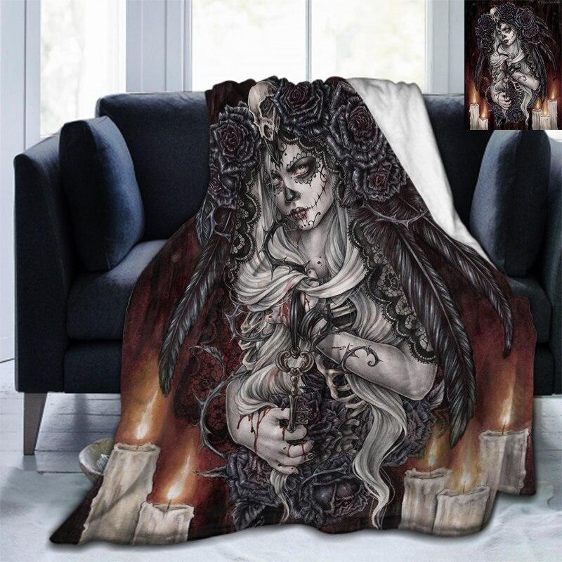 Weiche Überwurfdecke aus Flanell, für alle Jahreszeiten, leicht, für Wohnzimmer/Schlafzimmer, warme Decke