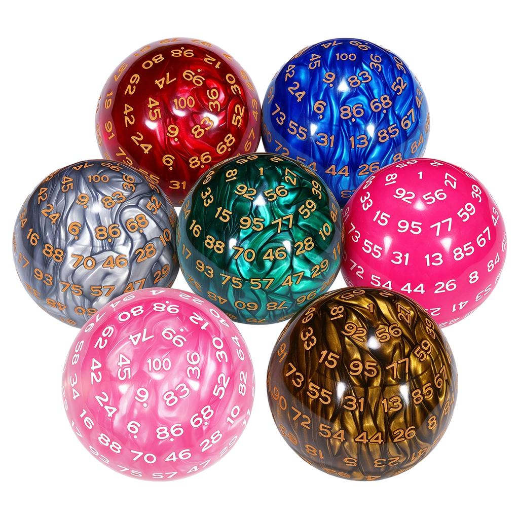 Buy 1pc D100 Dice Acrylic 100 Sided Polyhedral Game Dice for Role ...