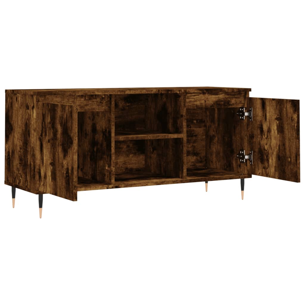 vidaXL TV-Schrank Räuchereiche 104x35x50 cm Holzwerkstoff