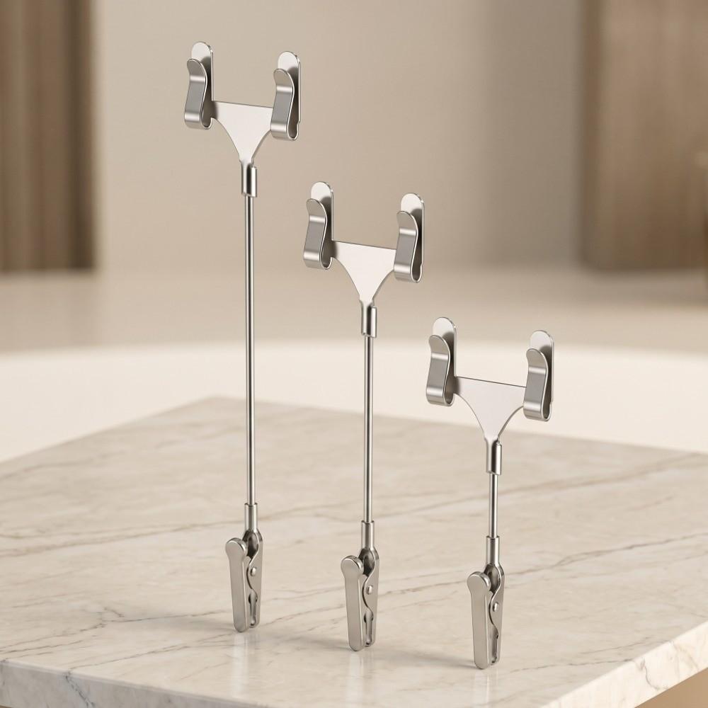 5Pcs Vertical Sign Holder Display Stand Double Head Price Display Sign Clip  Bakery Shop