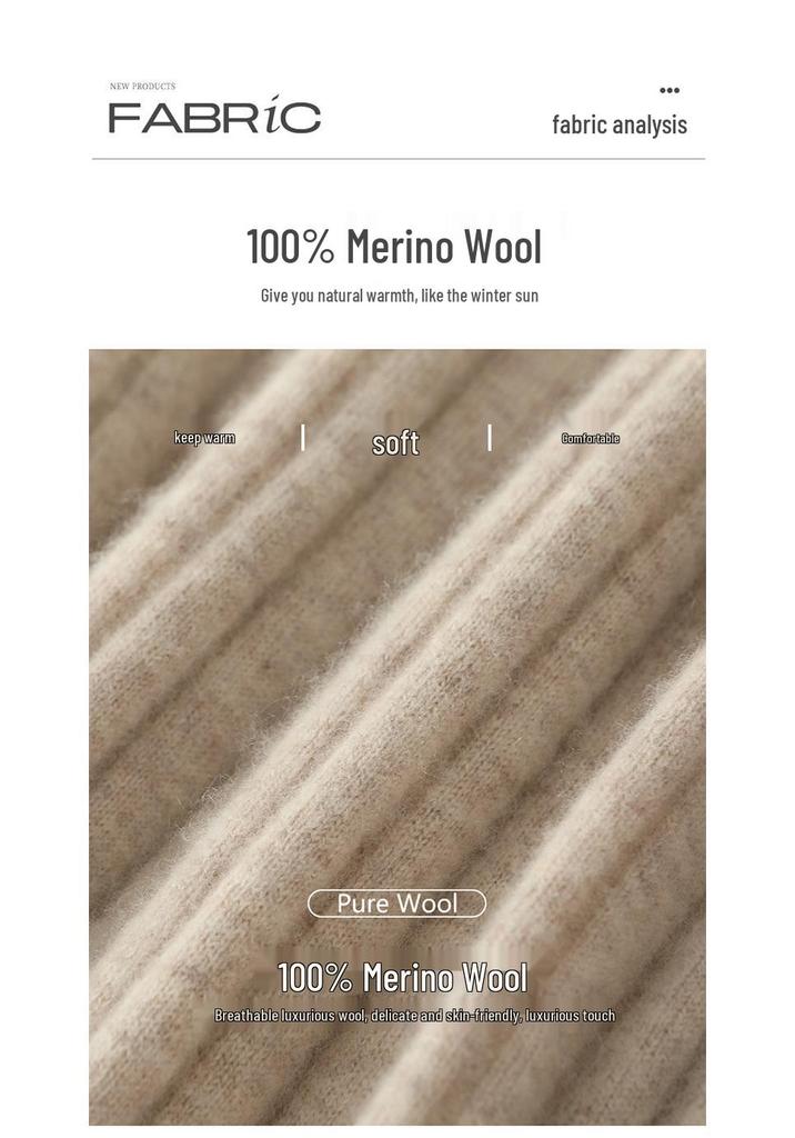 Women's Thickened Long Wool Sweater Dress - Round Neck, Slim Fit, Mid-Length, Warm Knitwear for Autumn and Winter