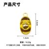 Solid alloy ingot pendant metal ornament accessories handicrafts decorative keychain pendant DIY gift