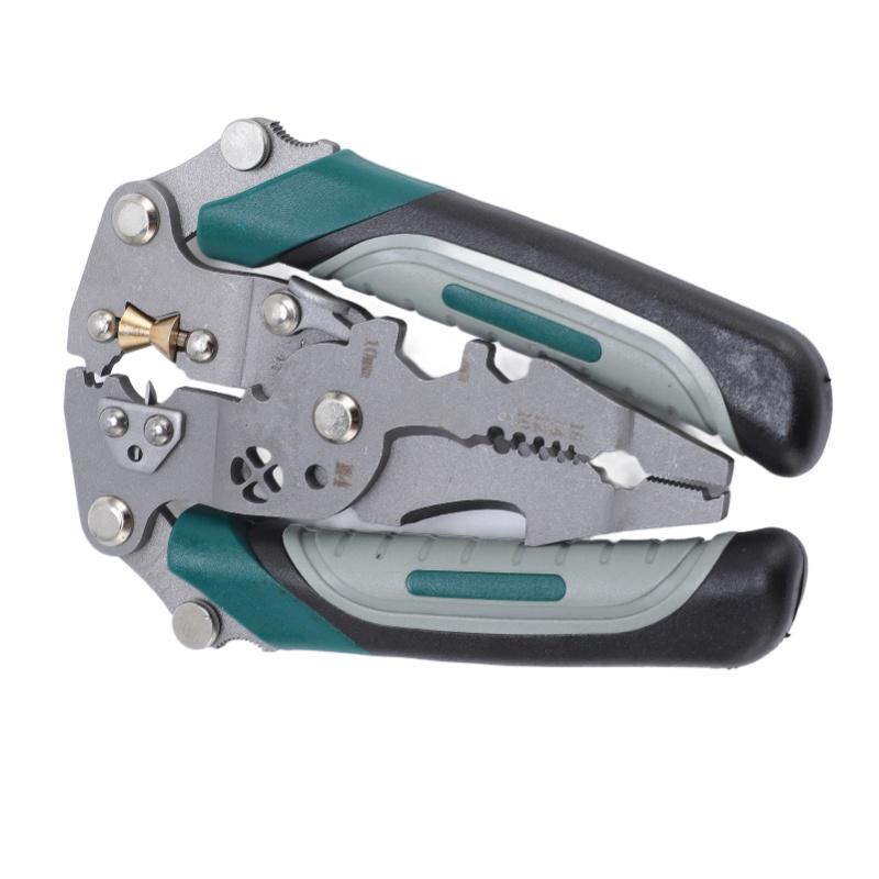 16 In 1 Foldable Wire Stripper Multifunctional Wire Stripping Plier Cable Cutter Crimper Tool For Electrical Connectors