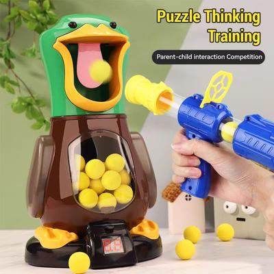Pato de tiro Hungry, juguete de 98 quilates con pistola de aire comprimido, bala suave, puntuación electrónica, juegos de batalla, pato de tiro móvil, juguetes de fiesta