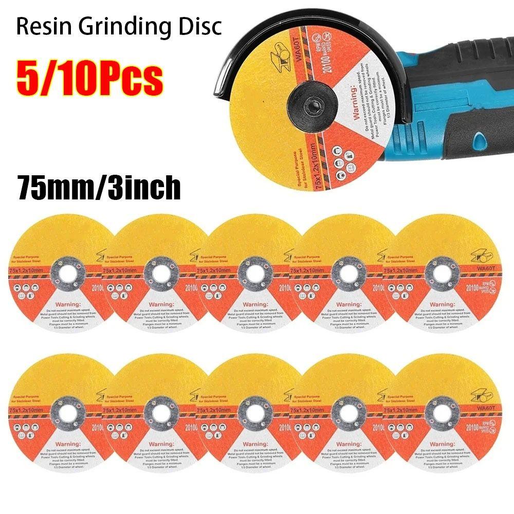 5/10Pcs Tile Marble Cutting Resin Grinding Disc Polishing Sheet  For 12V Mini Angle Grinder