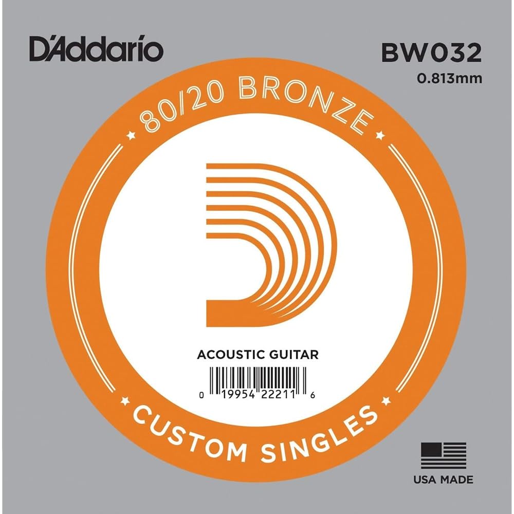 D Addario Acoustic Guitar Strings 80/20 Bronze .032 5-Pack Standard Set
