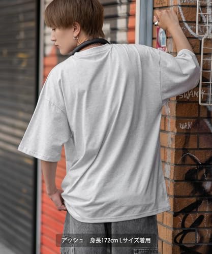 IMPROMES Casual SIDEWAYSTANCE Embroidered Downer Fox Short Sleeve T-Shirt, Men's, Ash