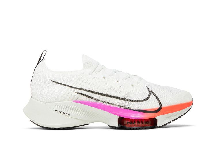 Nike Air Zoom Tempo Next% Flyknit White Hyper Violet Flash Crimson