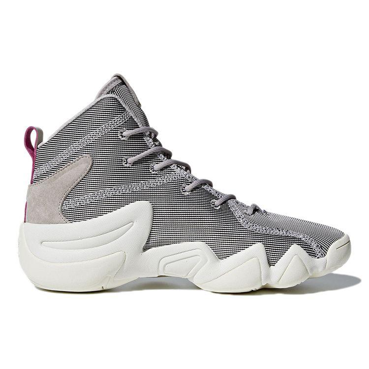 Adidas Crazy 8 Adv Comfortable Sports Non-Slip High-Top Retro Basketball Shoes Unisex Sneakers Gray CQ2846
