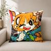 Video Game Sskullgirls Filia Cushion Cover Wrinkleresistant Short Plush Pillow Case Breathable Machinewashable