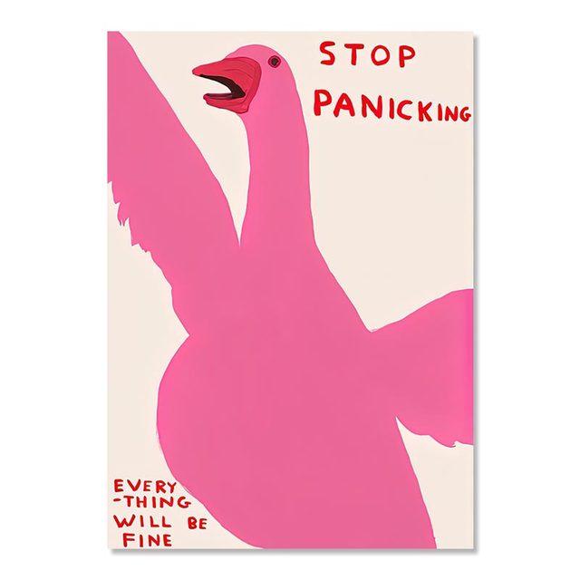 David Shrigley Tiger Penguin Velryba Shell Kočka Nástěnné umění Severské plakáty Obrazy na plátno Obrazy na stěnu pro výzdobu obývacího pokoje