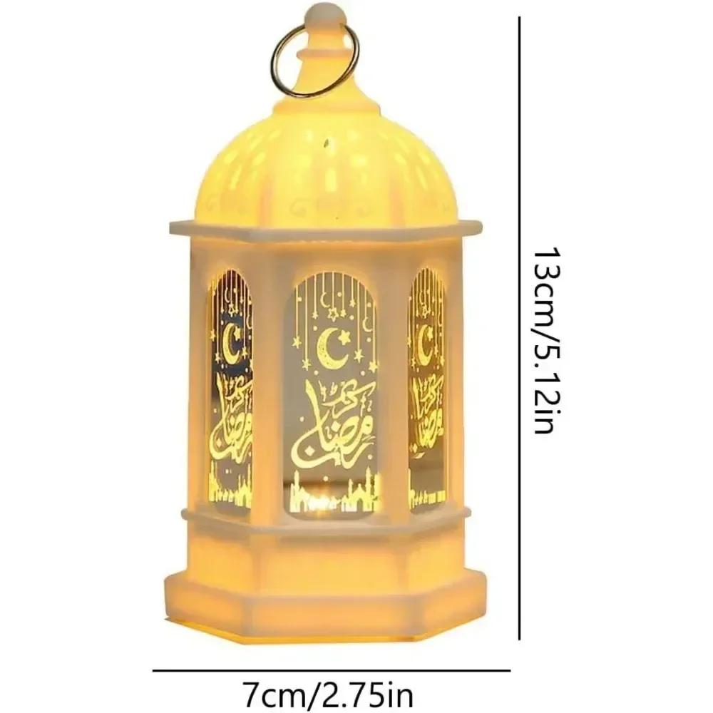 1-10PCS 2026 Ramadan Middle Eastern Vintage Castle Lantern Handheld Candle Holder Candle for Holiday Decoration