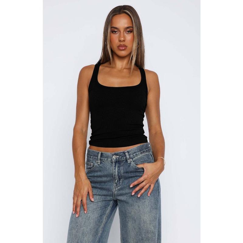 Hot Girl Versatile Camisole T-shirt Women's Tops Women's Spring and Summer