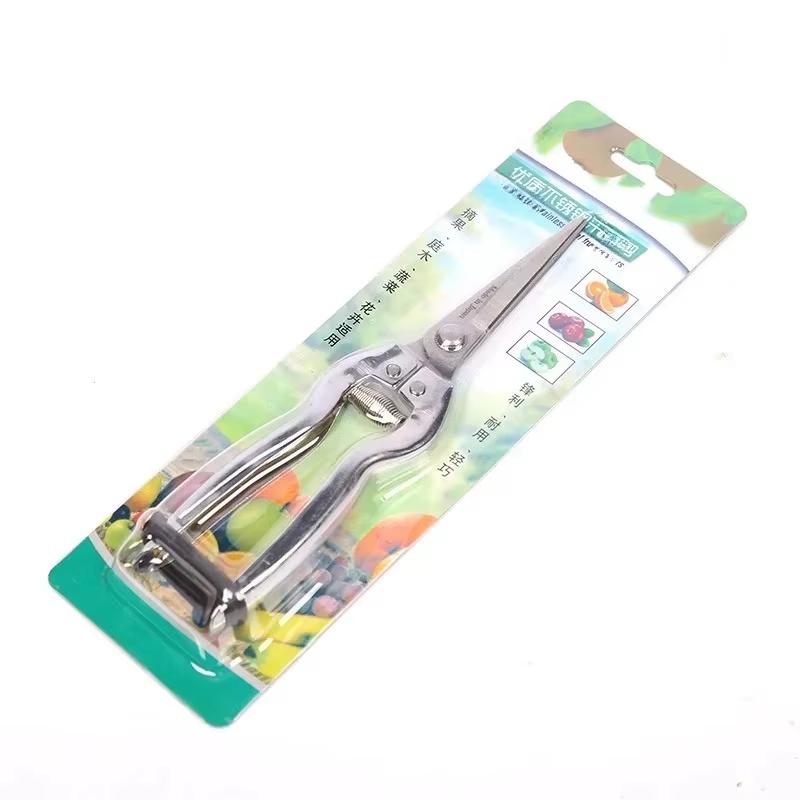 Gardening Scissors Stainless Steel Scissors Zinc Alloy Handle Fruit Tree Picking And Trimming Sawtooth Scissors Gardening Tools