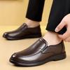 Fashion Autumn New Anti-slip Loafers for Men Fashion Casual Solid Color Leather Shoes Male Soft Sole Designer Business Shoes Man