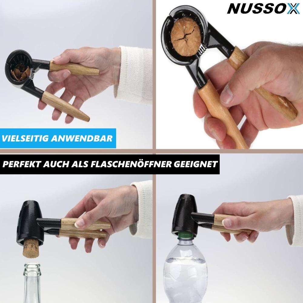 NUSSOX Nutcracker Nut Breaker Nut Opener Nut Tongs Walnuts Hazelnut Wooden Handle