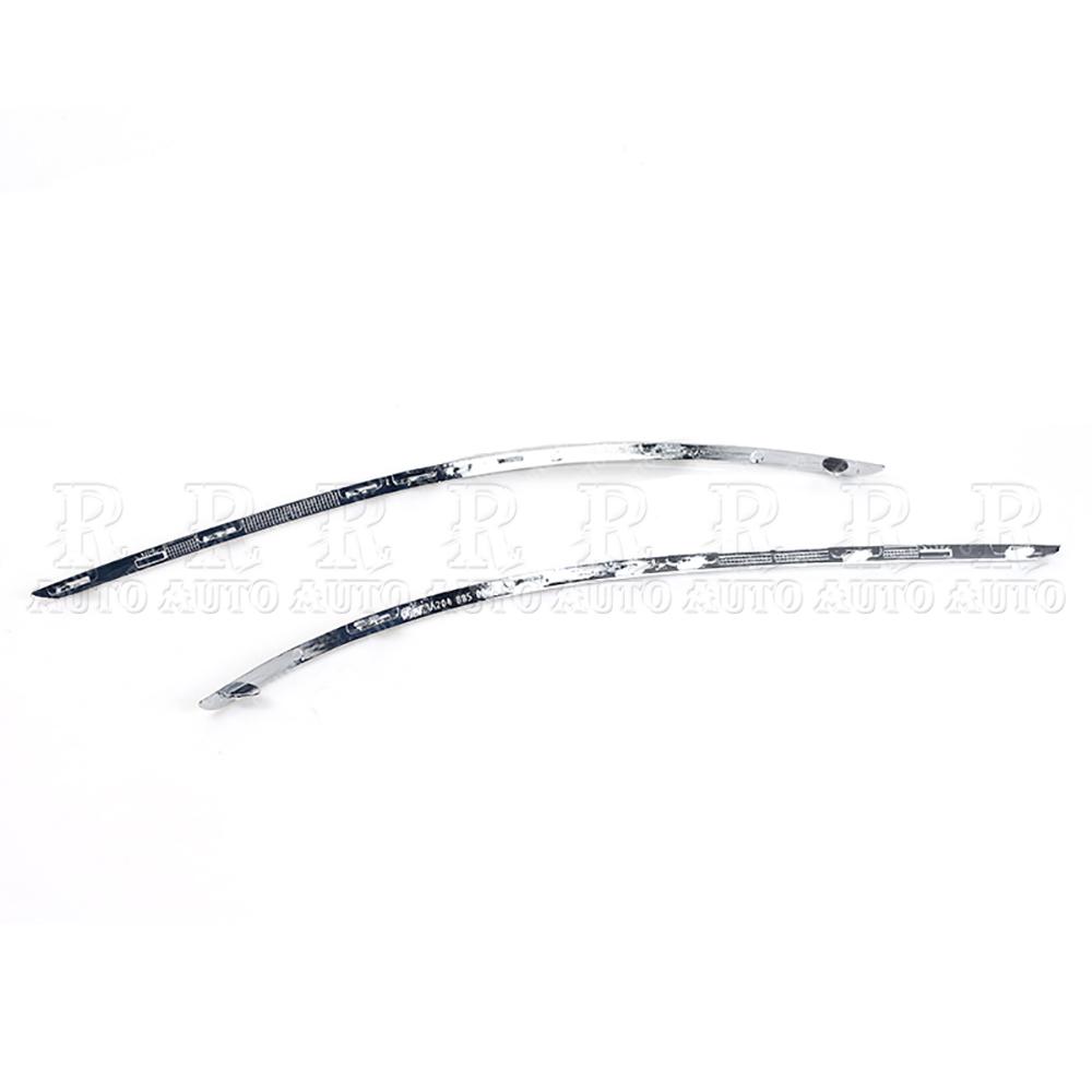 PMFC 2048850821 2048850721 Front Bumper Chrome Trim Molding For Mercedes-Benz W204 C300 C350 2008 2009 2010 2011 Car-styling