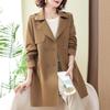 Yalu Women's Elegant Plus Size Mid-Length Spring/Autumn Trench Coat