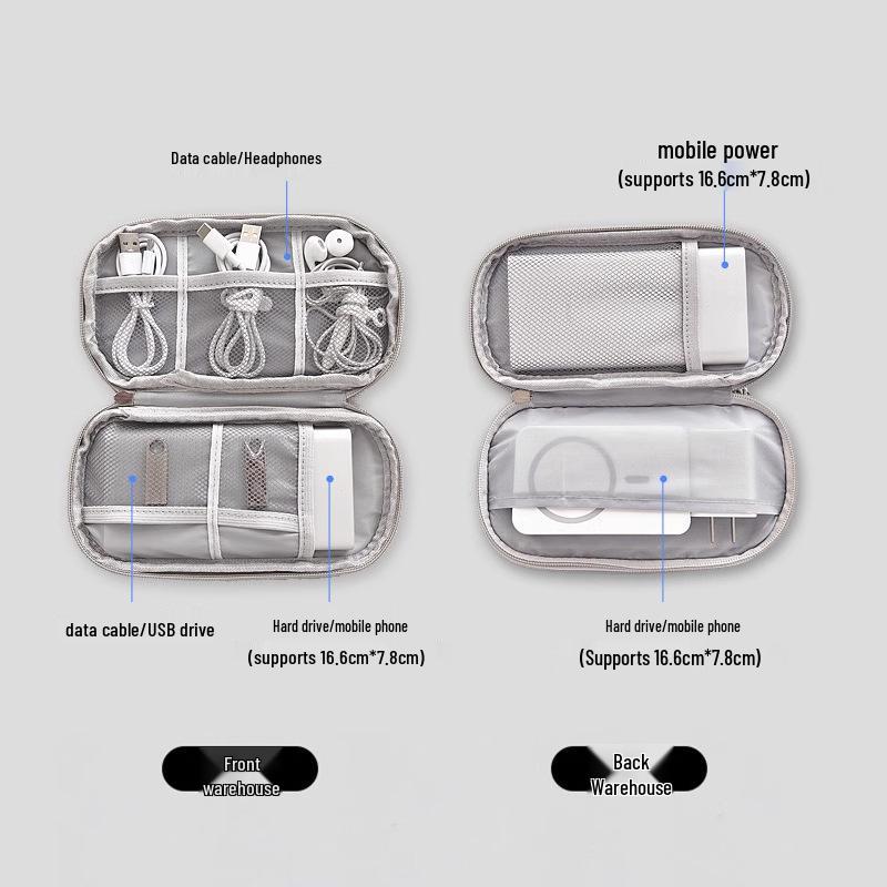 Digital Organizer Bag for Cables, Chargers, Power Banks, Phones, Hard Drives & Earphones