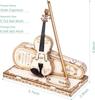 DIY 3D Wooden Puzzle Violin Capriccio Model DIY Gifts for BoysGirls Easy Assembly Kits MusicalBuilding Blocks G211