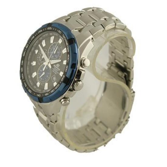 Casio Edifice Analog Quartz Watch Silver Stainless Steel Grey Dial EF539D-1A2V Men's EF539D-1A2V