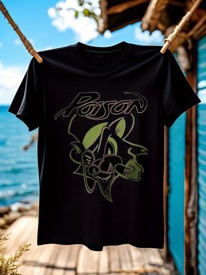 Poison Cat Licensed Rock N Roll Band Graphic Tshirt Graph...