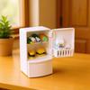 Dollhouse Miniature 1:12 White Refrigerator Kitchen Decor Model