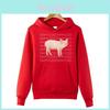 Premium Quality Men Funny Pig Hoodie Sweatshirt Featuring Cozy Polyester Fabric