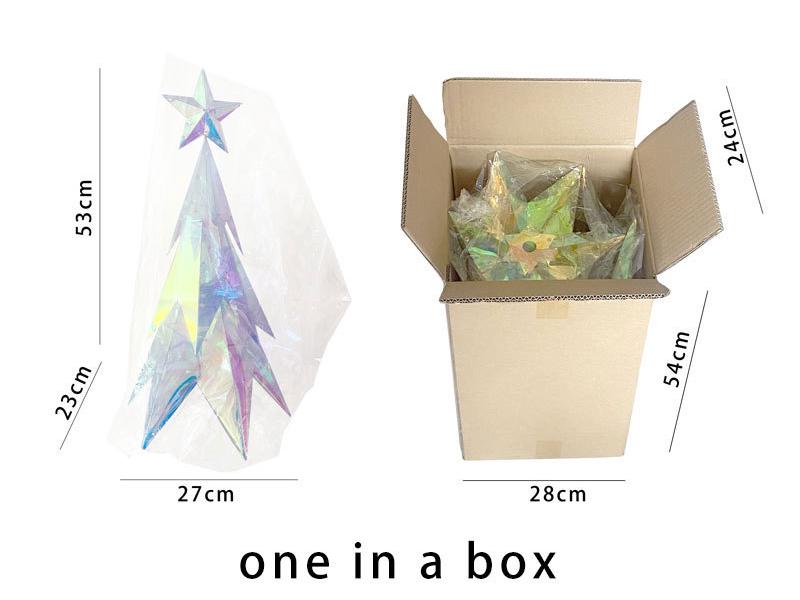 Starlight LED Hologram Rhombus Christmas Tree Lights - Luminous Flashing Home Decoration