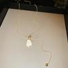 Gold Plated Irregular Round Pendant Necklaces for Women Luxury High-end Adjustable Necklace Fashion Charm Jewelry Daily Wear