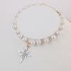 Pet Collar Cats Dogs Bell Pearl Necklace Star Snowflake Rhinestone Charm Small Medium Large Pets