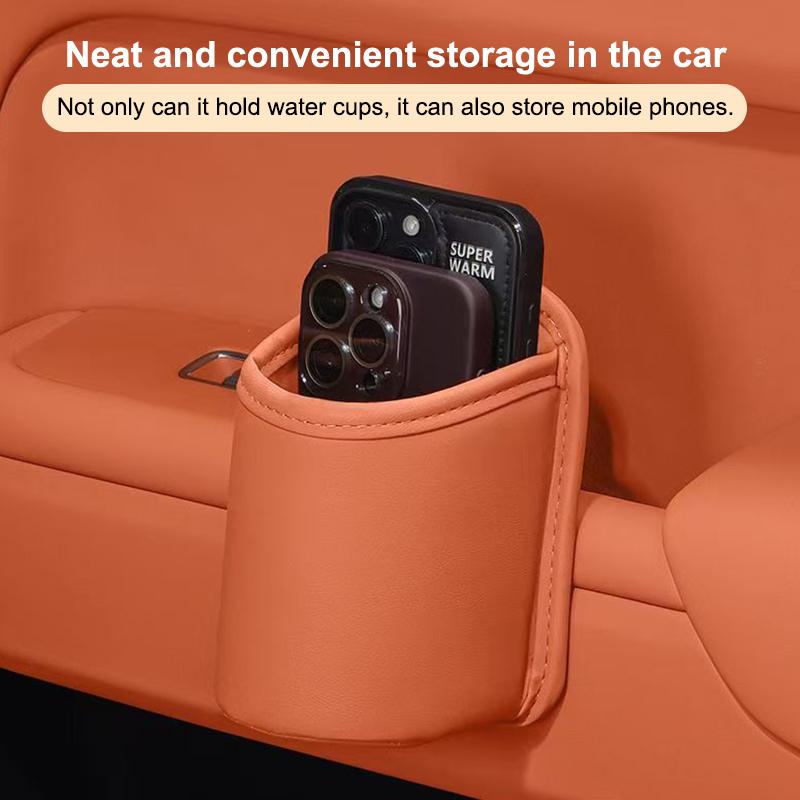 Universal Car Door Cup Holder Box Back Clip Design Drink Rack Storage Bin Car Seat Back Water Cup Box Organizer Pocket