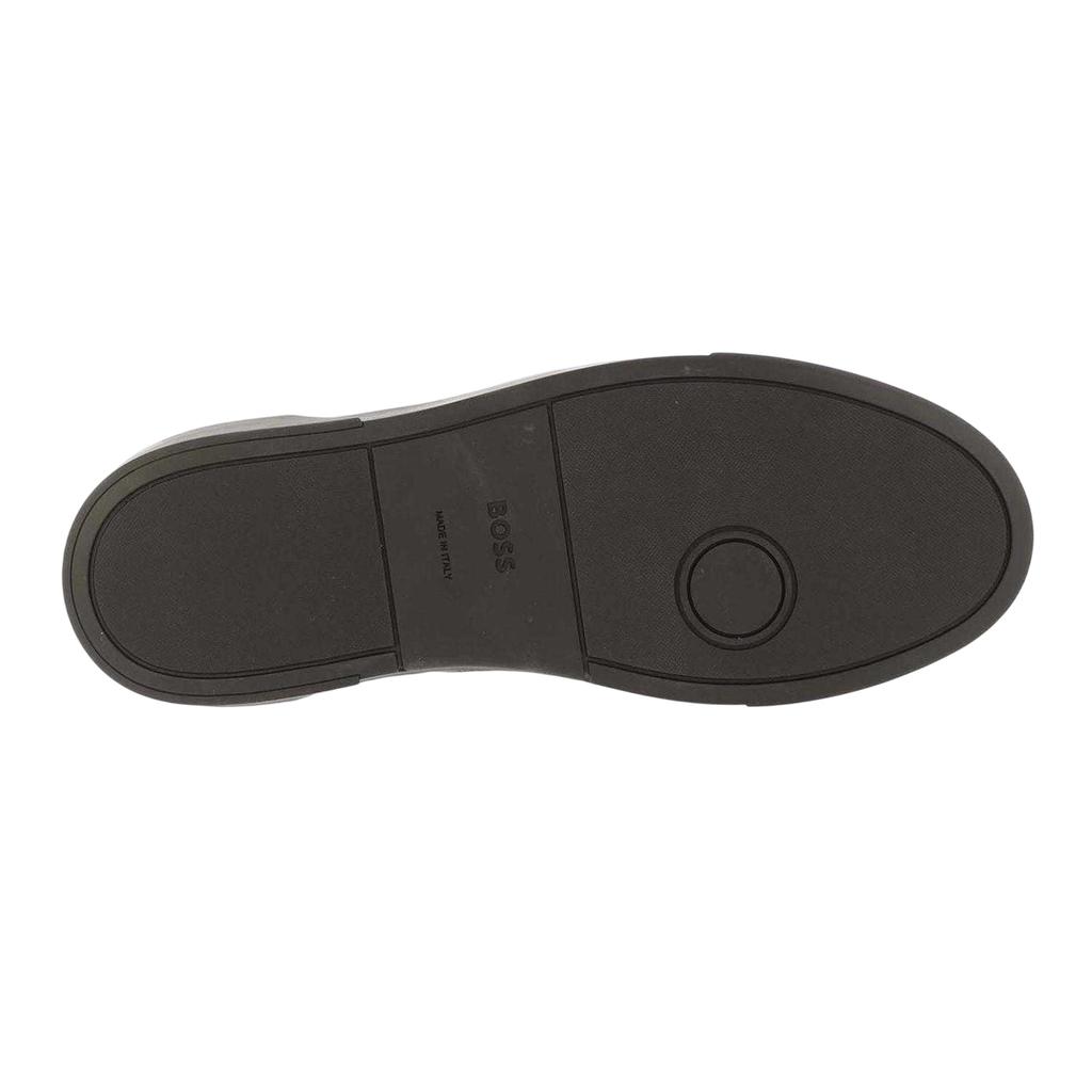 BOSS Mens Gary Leather Flat Trainers