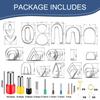 126pcs Diy Earrings Model 430 Stainless Steel Cutters Set Earrings Accessories For Polymer Clay