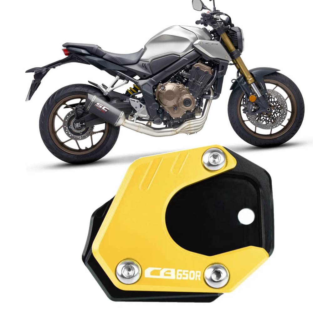 

Generic Для CB650R 2019 2020 2021 Мотоциклетная подножка Мотоциклетная боковая подставка Мотоциклетная боковая подставка-подушка золотой