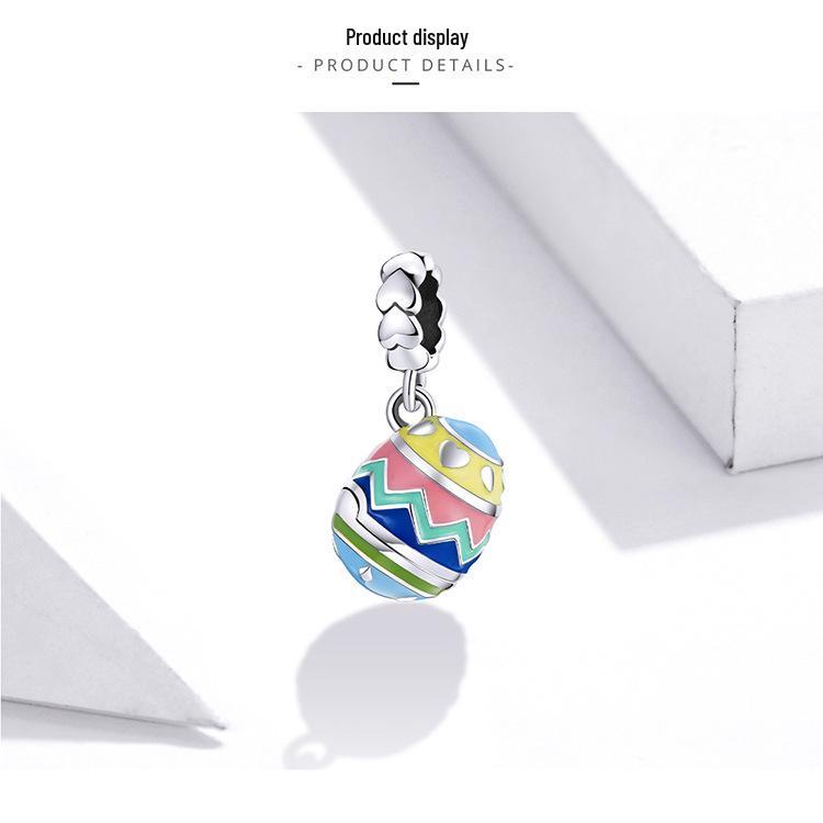 Yinziyun 2021 Ostern Herz Ei Anhänger DIY Perle SCC1753