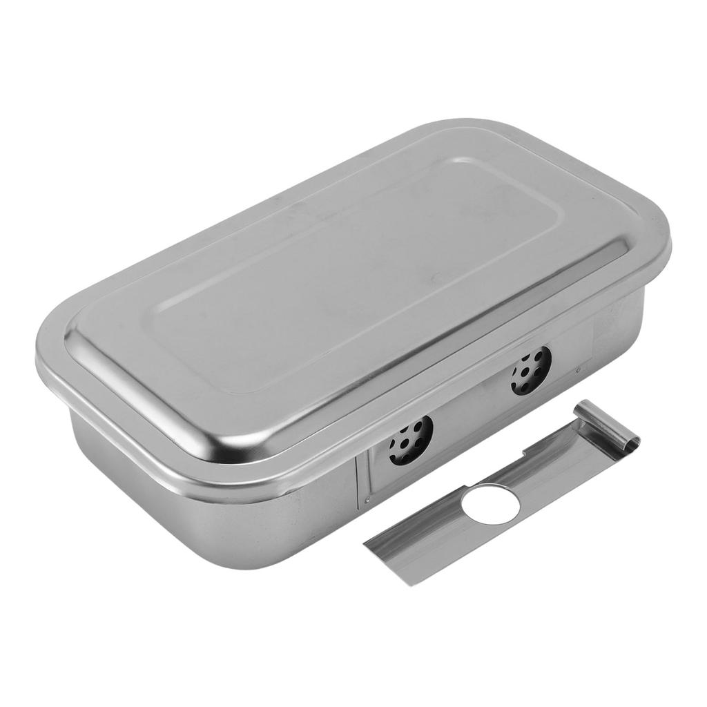 Medizinische Desinfektionsbox Schale mit Deckel Edelstahl Vielseitiger Medizinischer Instrumenten-Organizer H